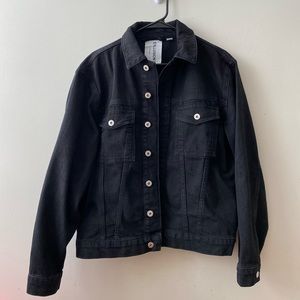 ASOS COLLISION Black Denim Jacket